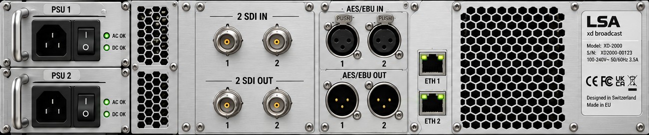 LSA r rear panel connectors